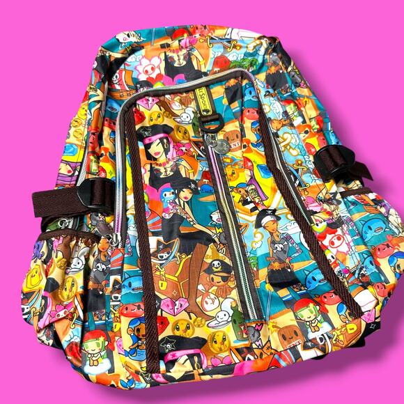 Rare Vintage Y2K Tokidoki x LeSportsac Backpack Pirata Pirate Print NWOT main image 8
